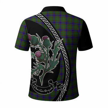 Adam Family Crest Tartan Polo Shirt Alba Thistle Inspired