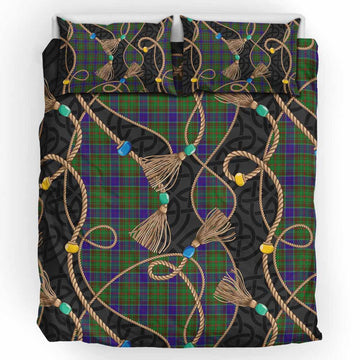 Adam Scottish Tartan Twisted Ropes Stylized Bedding Set UK Bedding Set UK King 91*87 inch - Tartan Vibes Clothing