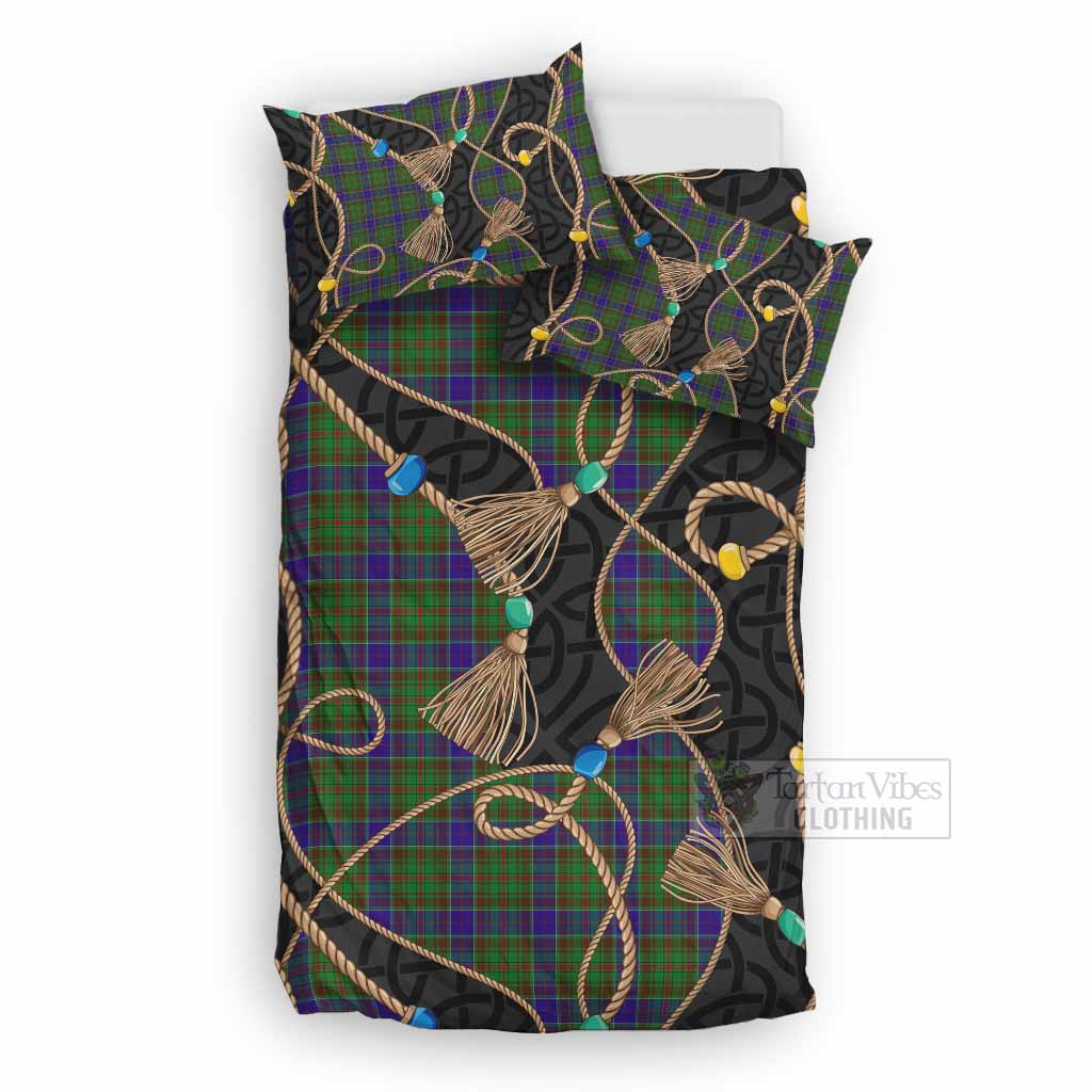 Adam Scottish Tartan Twisted Ropes Stylized Bedding Set UK Bedding Set UK Double 79*79 inch - Tartan Vibes Clothing