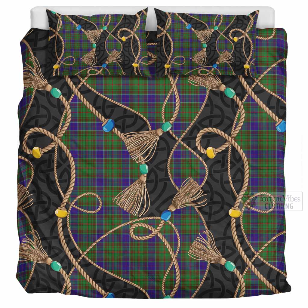 Adam Scottish Tartan Twisted Ropes Stylized Bedding Set UK Bedding Set UK Super King 104*94 inch - Tartan Vibes Clothing