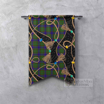 Adam Scottish Tartan Twisted Ropes Stylized Gonfalon Fishtail - Tartan Vibes Clothing