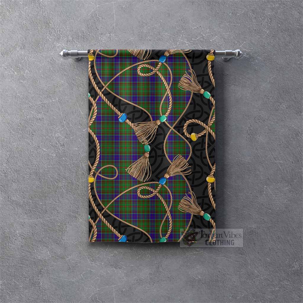 Adam Scottish Tartan Twisted Ropes Stylized Gonfalon Rectangle - Tartan Vibes Clothing