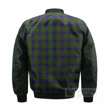 Adam Tartan Accent Bomber Jacket with Family Crest