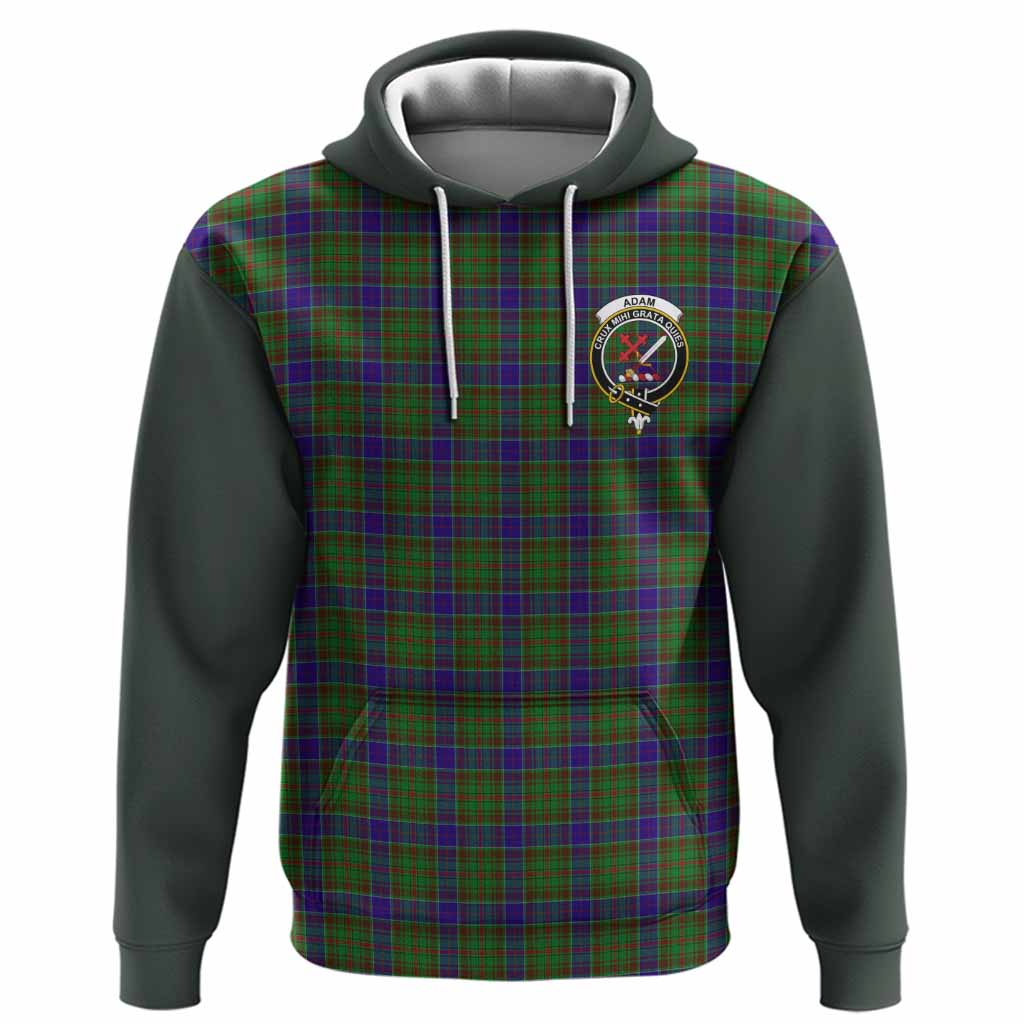 Adam Tartan Accent Hoodie with Family Crest