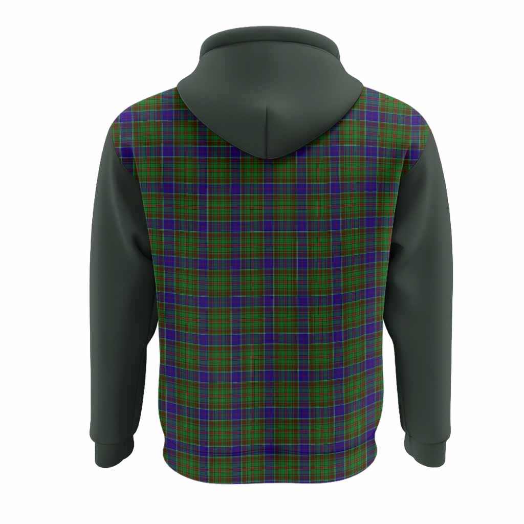 Adam Tartan Accent Hoodie with Family Crest