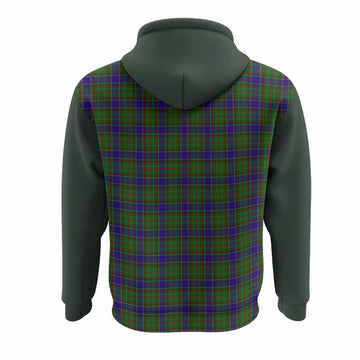 Adam Tartan Accent Hoodie with Family Crest