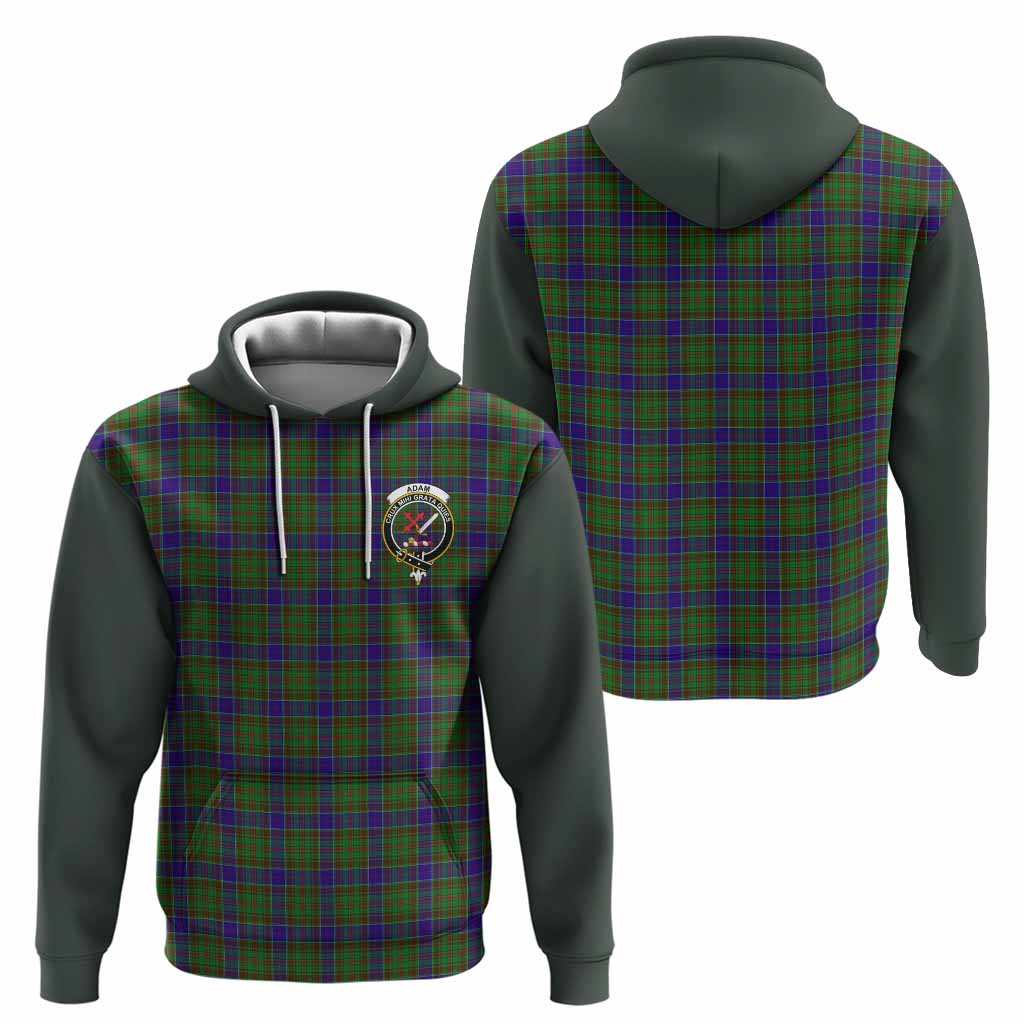 Adam Tartan Accent Hoodie with Family Crest