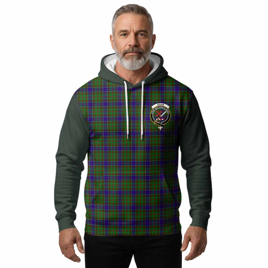 Adam Tartan Accent Hoodie with Family Crest