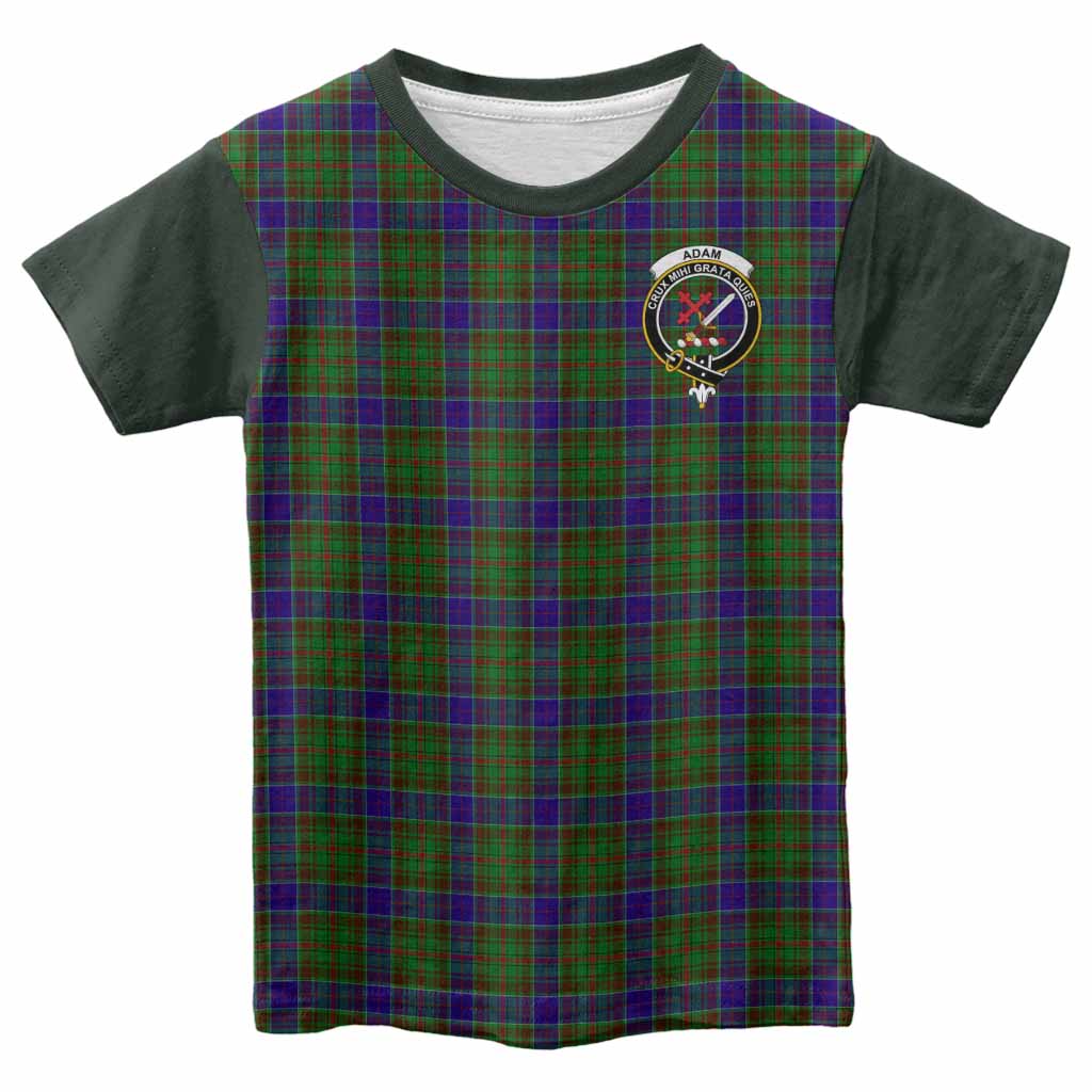 Adam Tartan Accent Kid T-shirt with Family Crest