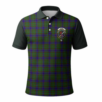 Adam Tartan Accent Polo Shirt with Family Crest