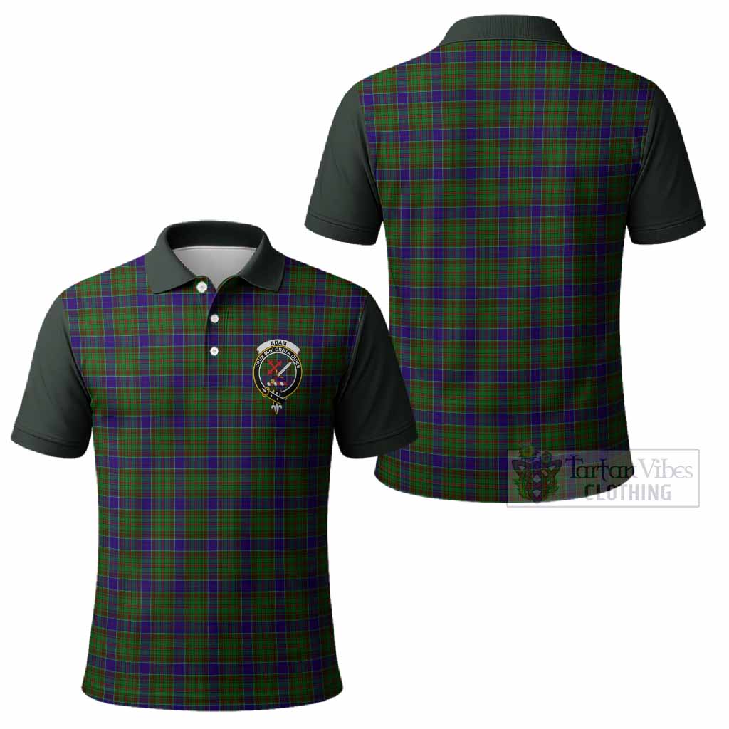 Adam Tartan Accent Polo Shirt with Family Crest