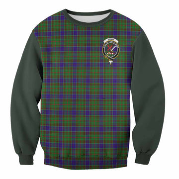Adam Tartan Accent Sweatshirt with Family Crest