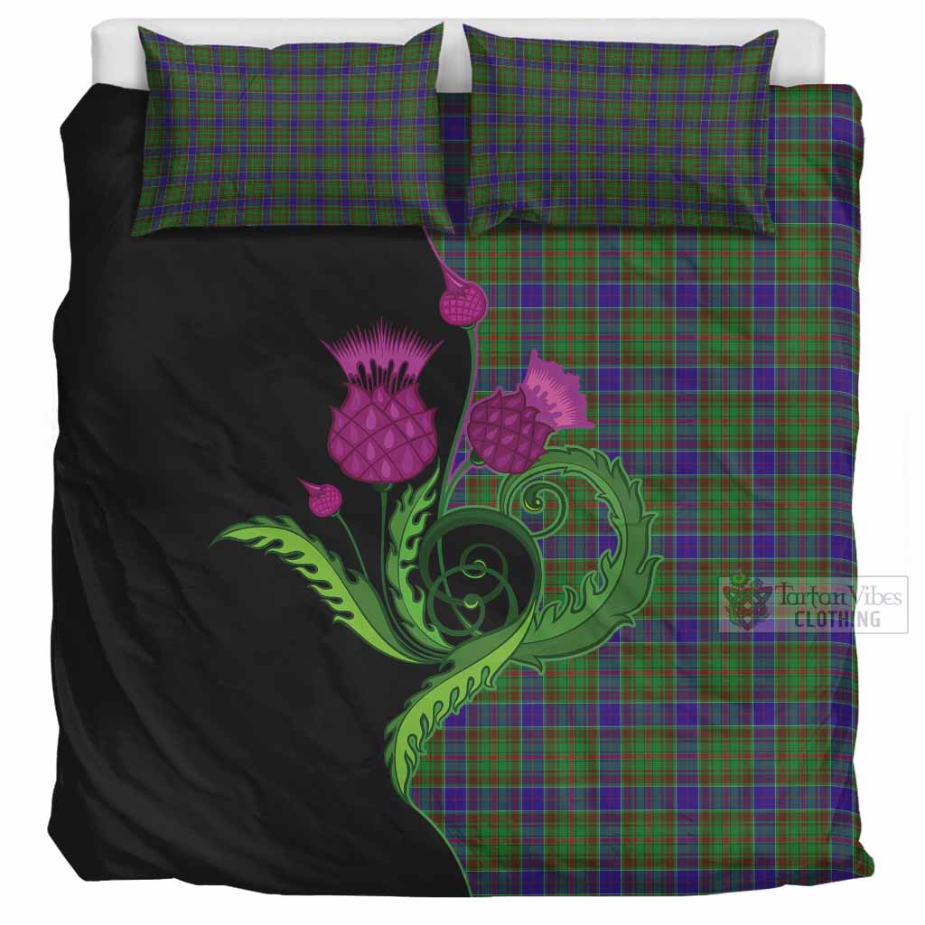 Adam Tartan Bedding Set Traditional Scottish Thistle UK Bedding Set UK Super King 104*94 inch - Tartan Vibes Clothing