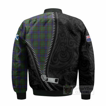 Adam Tartan Bomber Jacket New Zealand Pattern Unique Zipper Stylized