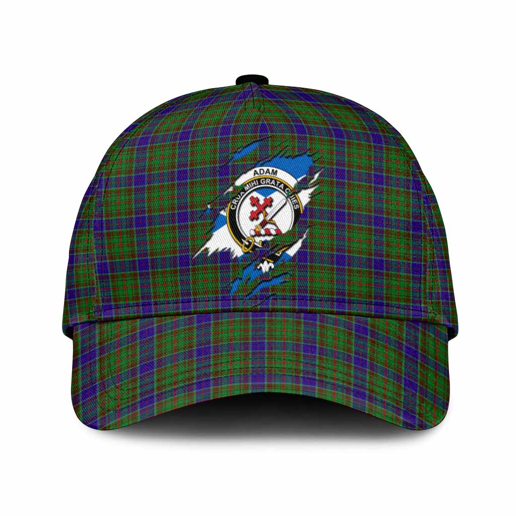 Adam Tartan Classic Cap with Family Crest In Me Style