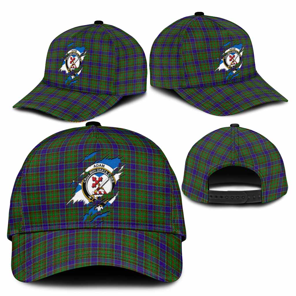 Adam Tartan Classic Cap with Family Crest In Me Style