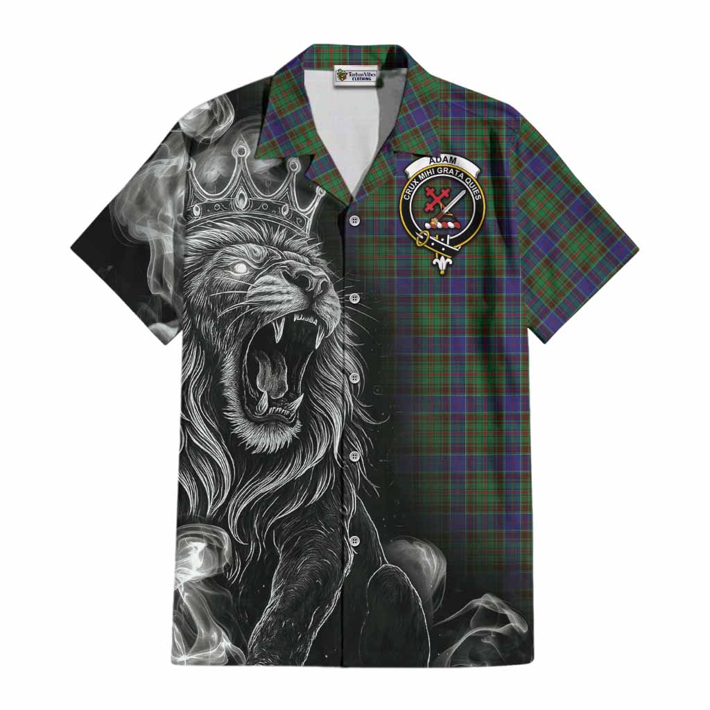 Adam Tartan Cotton Hawaiian Shirt Roaring Lion Heritage