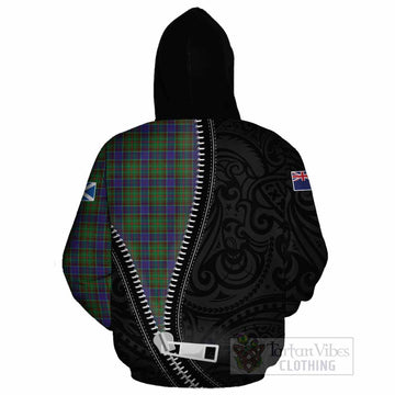 Adam Tartan Cotton Hoodie New Zealand Pattern Unique Zipper Stylized