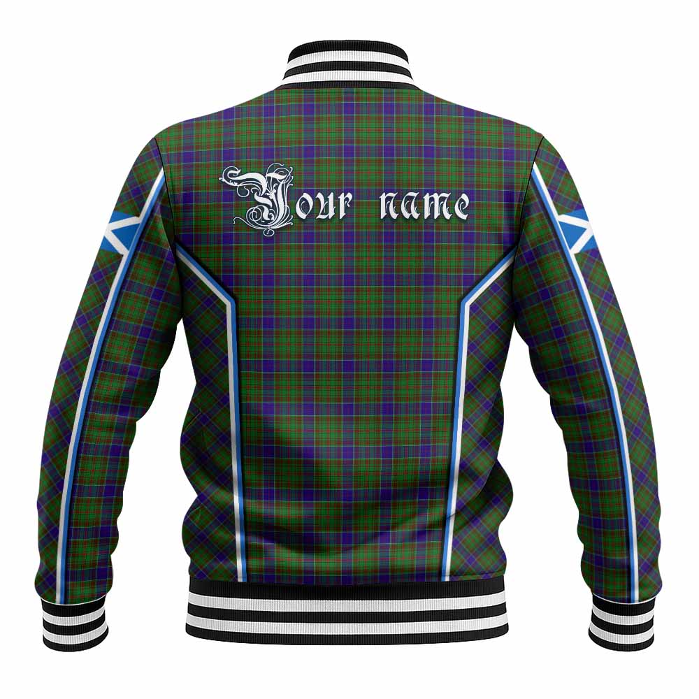 Adam Tartan Crest Baseball Jacket Scotland Coat of Arm Flag Style - Tartan Vibes Clothing