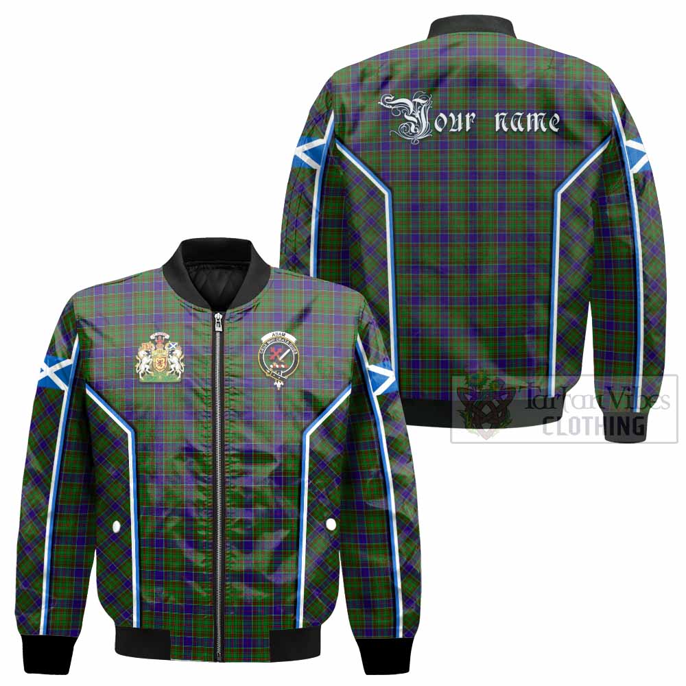 Adam Tartan Crest Bomber Jacket Scotland Coat of Arm Flag Style - Tartan Vibes Clothing
