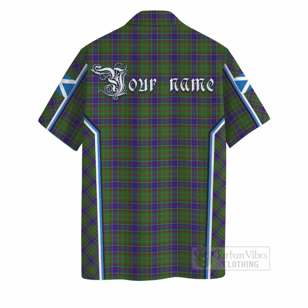 Adam Tartan Crest Hawaiian Shirt Scotland Coat of Arm Flag Style - Tartan Vibes Clothing