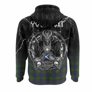 Adam Tartan Crest Hoodie Celtic Odin's Raven Legacy