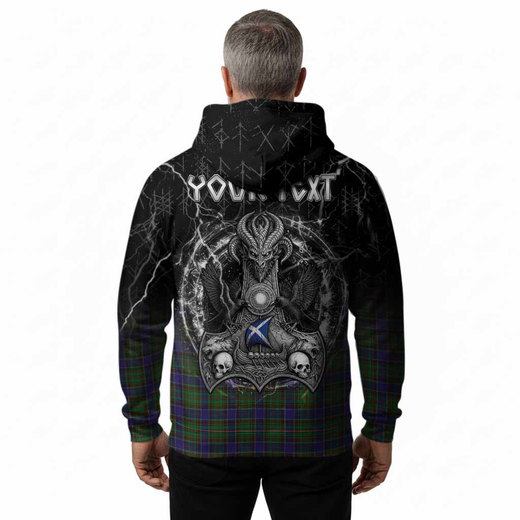 Adam Tartan Crest Hoodie Celtic Odin's Raven Legacy