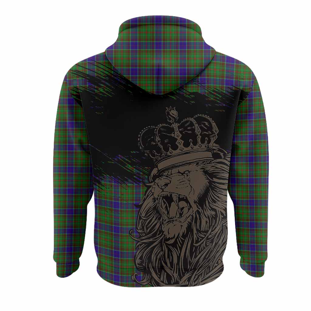Adam Tartan Crest Hoodie Crowned Lion Heritage Style