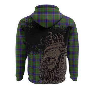Adam Tartan Crest Hoodie Crowned Lion Heritage Style