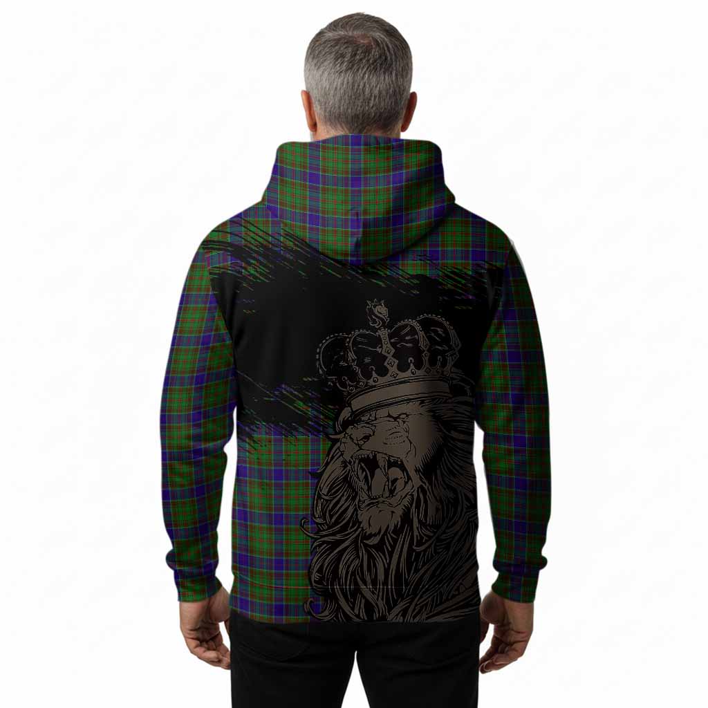 Adam Tartan Crest Hoodie Crowned Lion Heritage Style