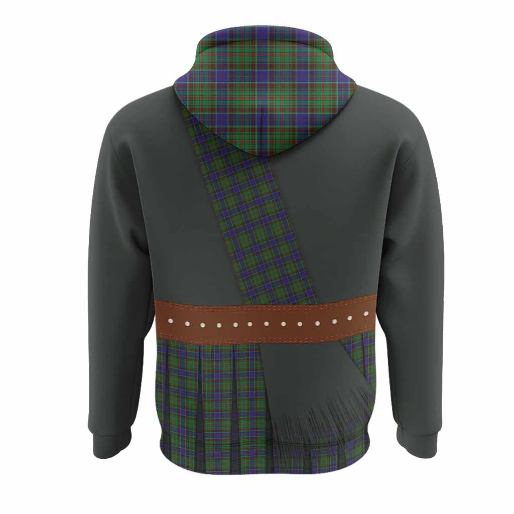 Adam Tartan Crest Hoodie Kilt Costume Style