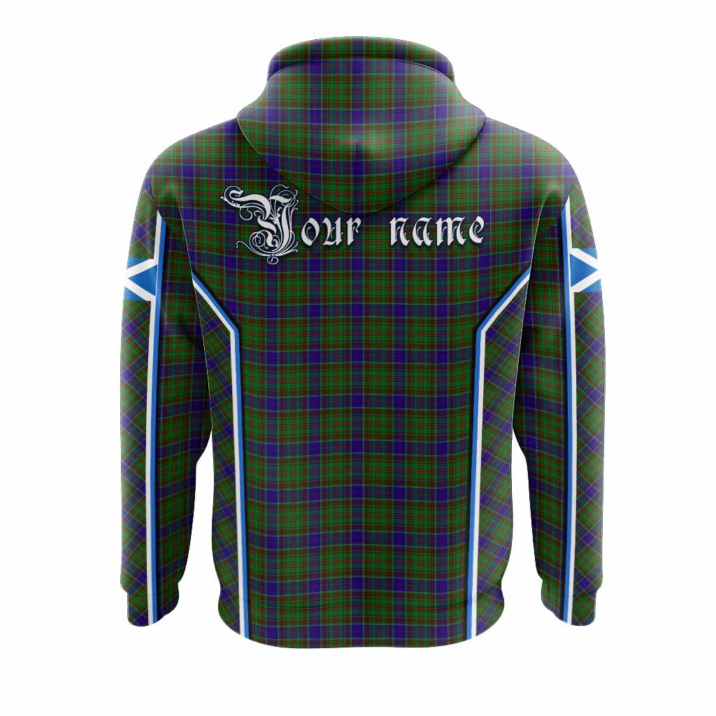 Adam Tartan Crest Hoodie Scotland Coat of Arm Flag Style - Tartan Vibes Clothing