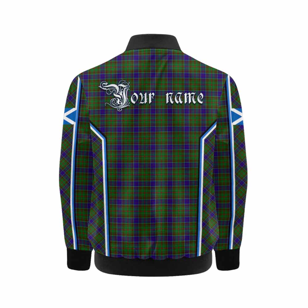 Adam Tartan Crest Kid Bomber Jacket Scotland Coat of Arm Flag Style - Tartan Vibes Clothing