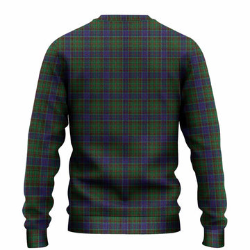 Adam Tartan Crest Knitted Sweater Ferocious Lion Style