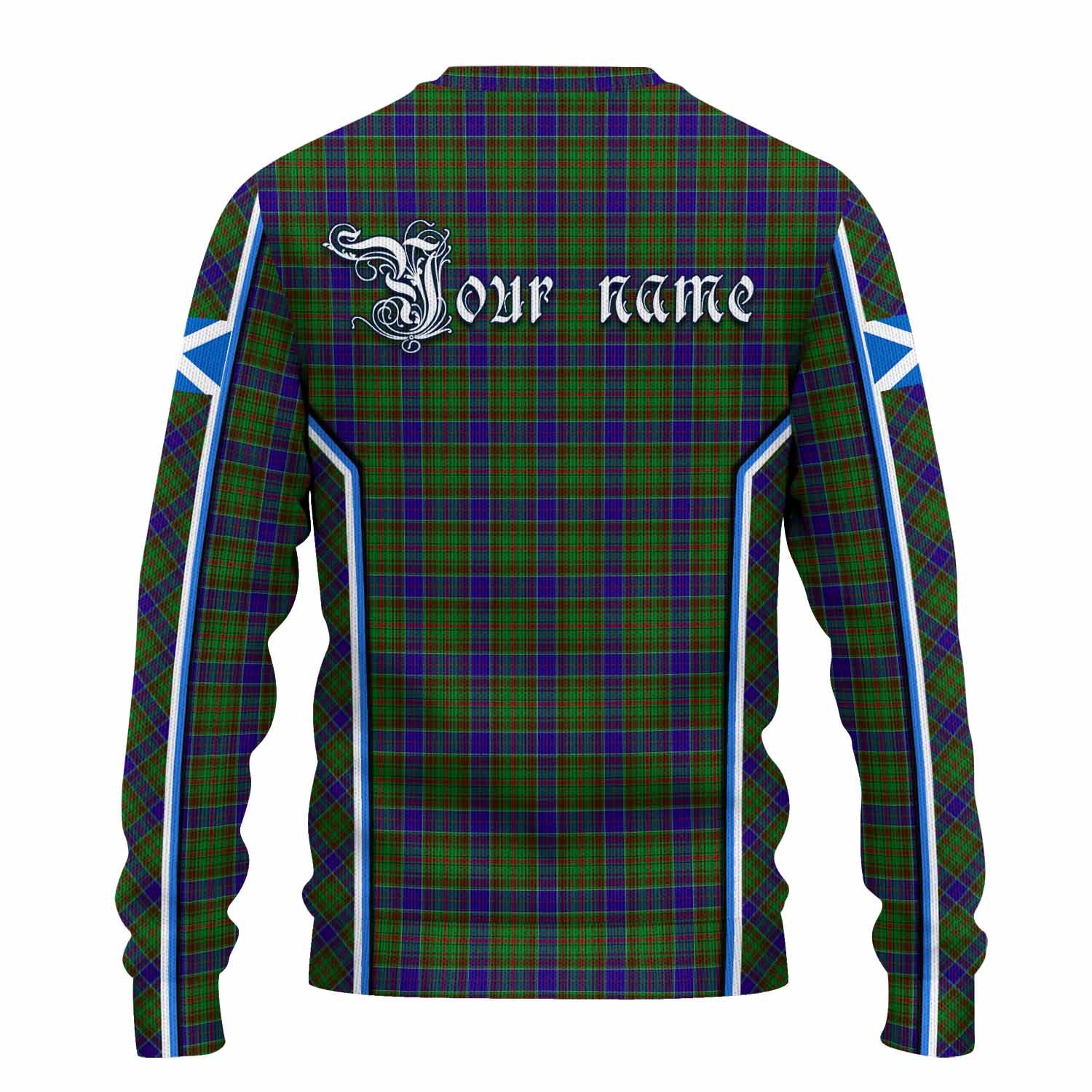 Adam Tartan Crest Knitted Sweater Scotland Coat of Arm Flag Style - Tartan Vibes Clothing