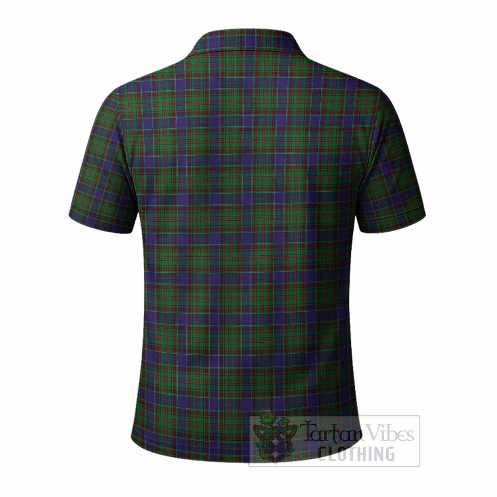 Adam Tartan Crest Polo Shirt Ferocious Lion Style