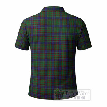 Adam Tartan Crest Polo Shirt Ferocious Lion Style