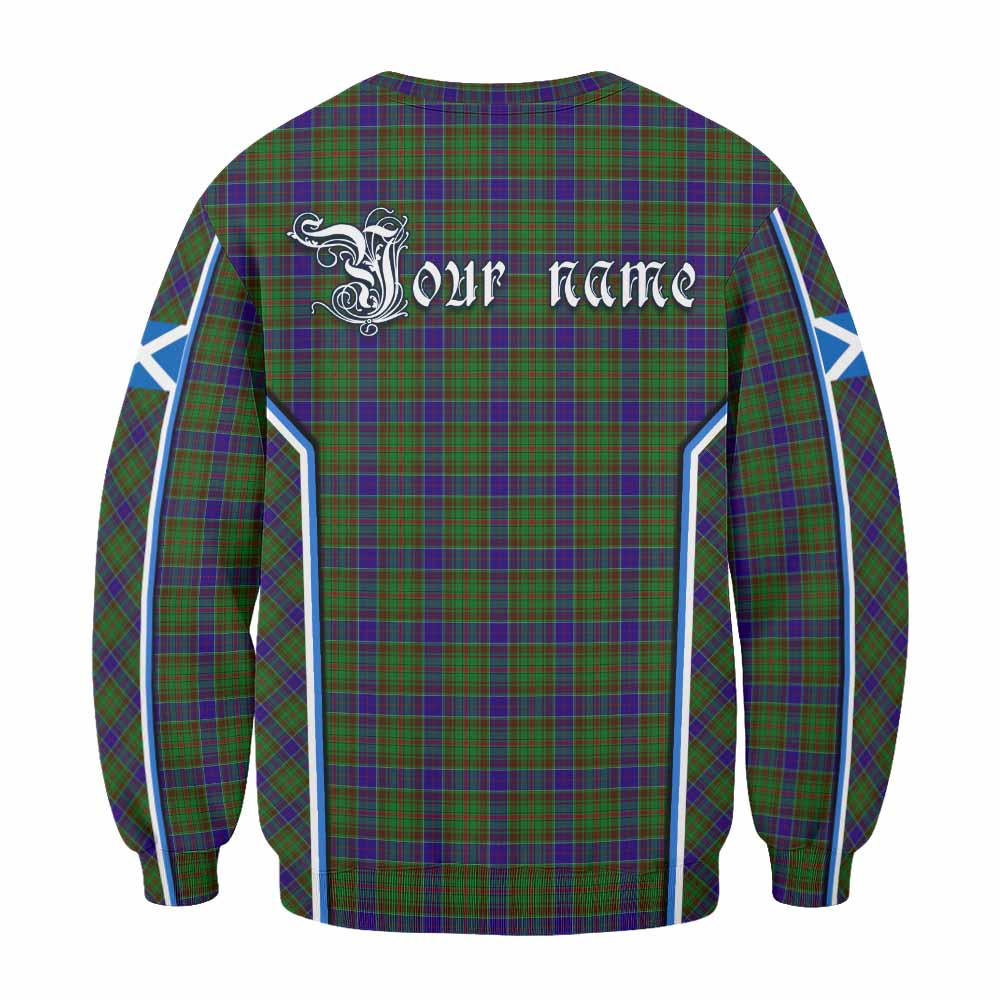 Adam Tartan Crest Sweatshirt Scotland Coat of Arm Flag Style - Tartan Vibes Clothing