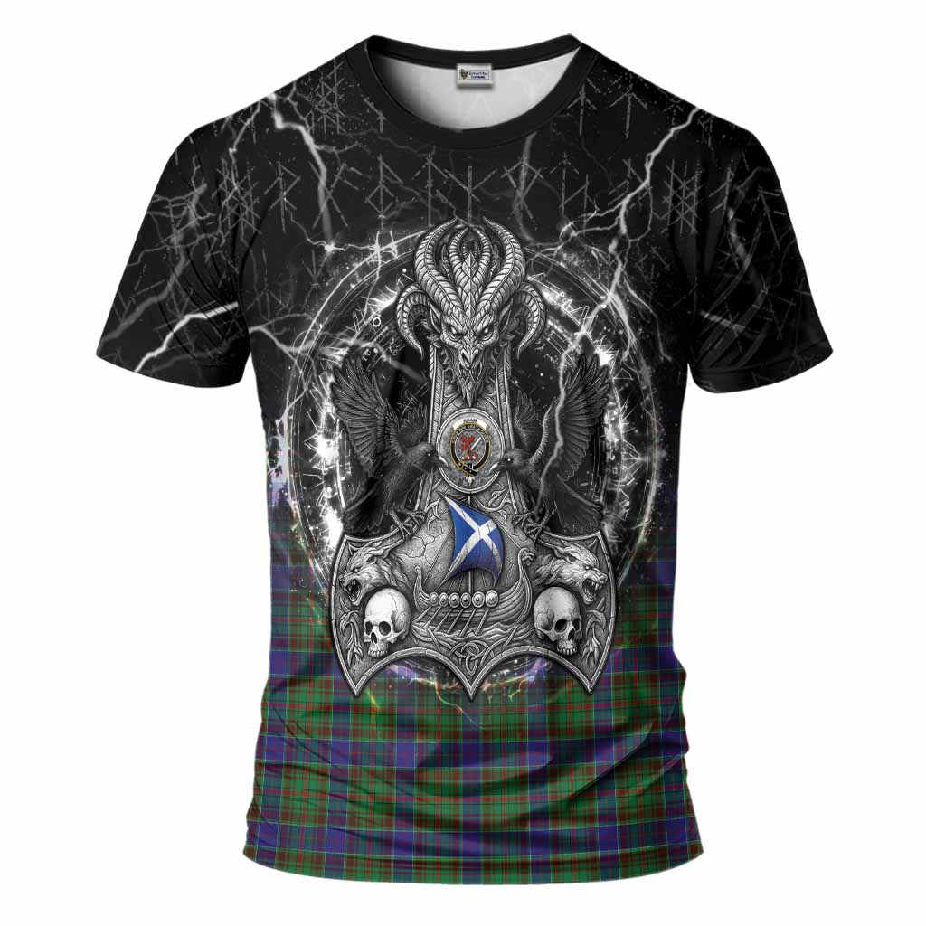 Adam Tartan Crest T-Shirt Celtic Odin's Raven Legacy