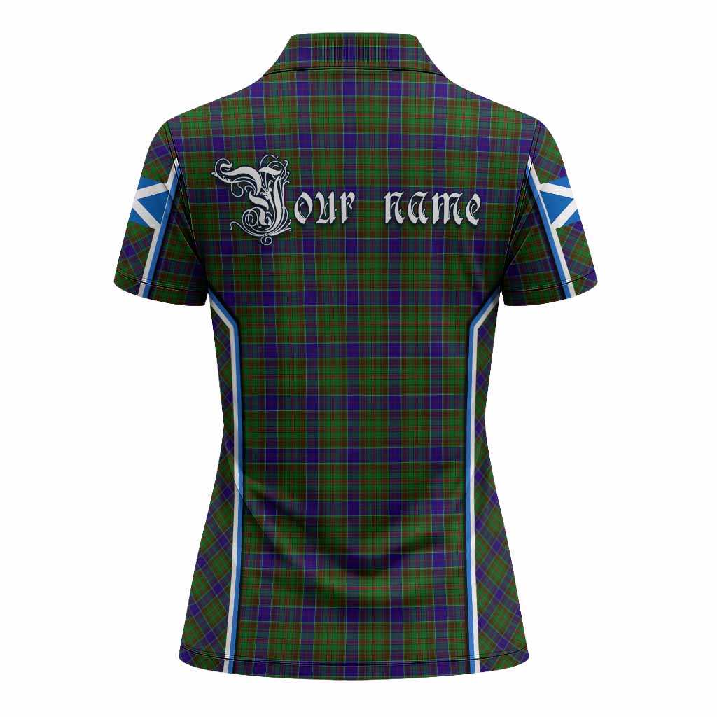 Adam Tartan Crest Women's Polo Shirt Scotland Coat of Arm Flag Style - Tartan Vibes Clothing