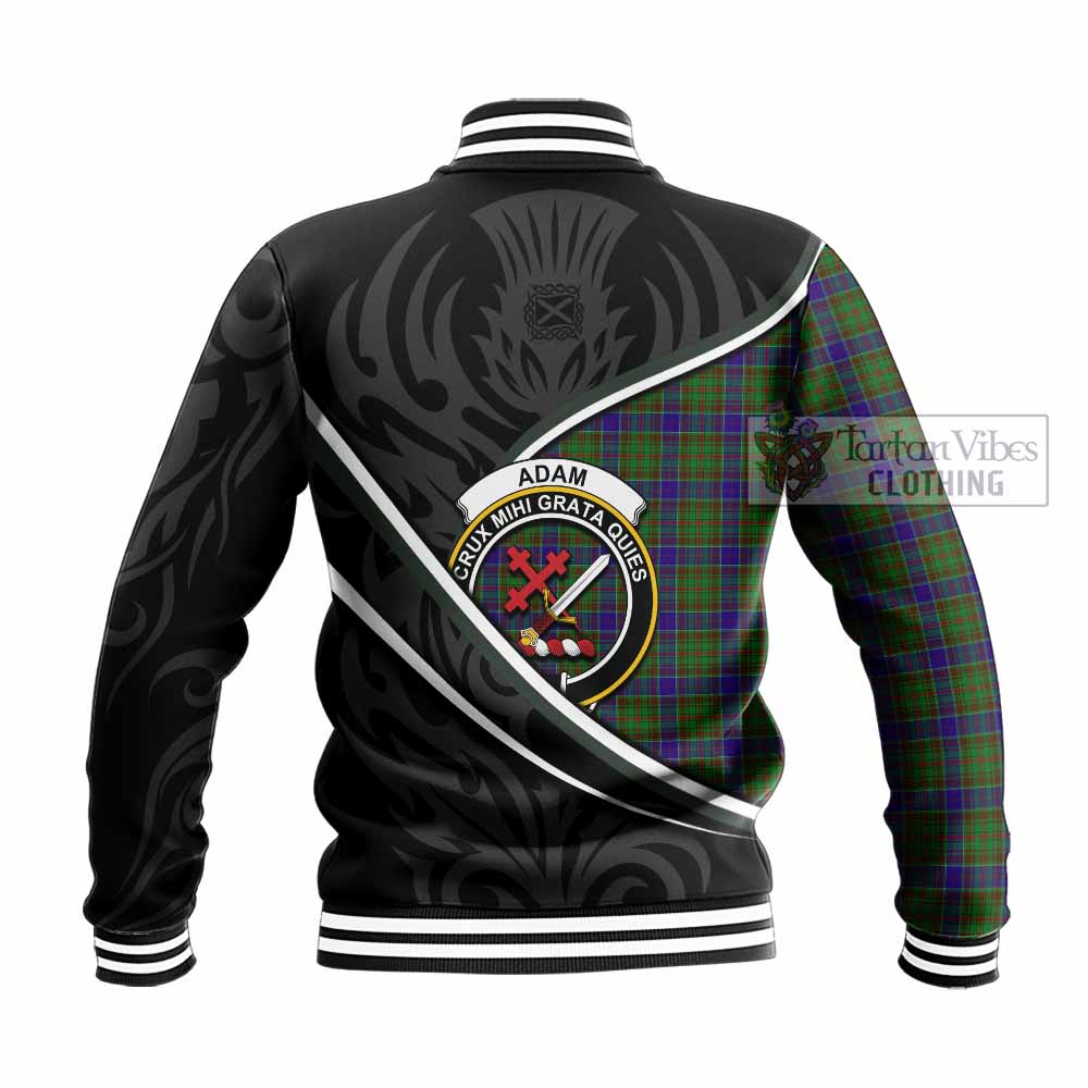 Adam Tartan Family Crest Baseball Jacket Celtic Scottish Thistle Floral - Tartan Vibes Clothing