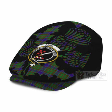 Adam Tartan Family Crest Flat Cap, Jeff Cap Scotland Thistle Floral