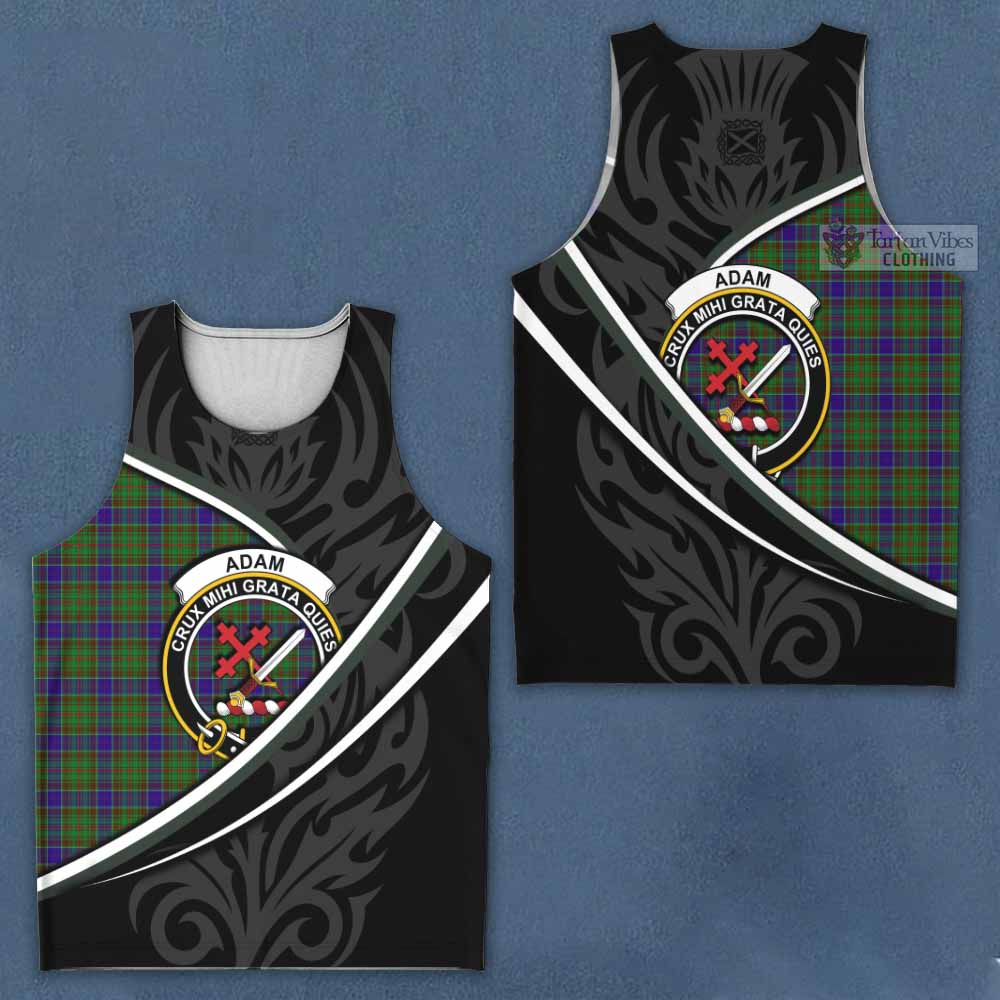 Adam Tartan Family Crest Men Tank Top Celtic Scottish Thistle Floral - Tartan Vibes Clothing