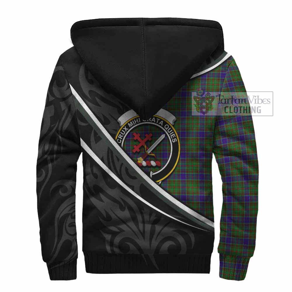 Adam Tartan Family Crest Sherpa Hoodie Celtic Scottish Thistle Floral - Tartan Vibes Clothing