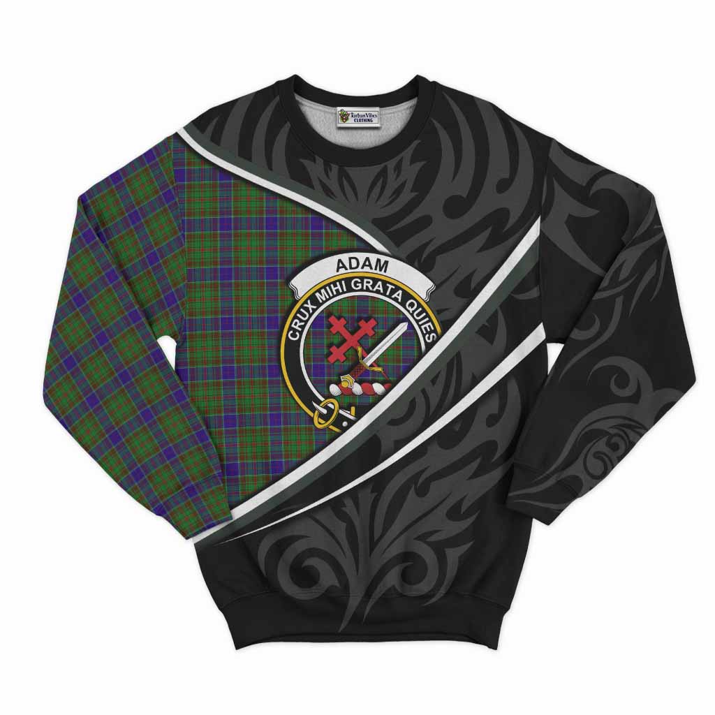 Adam Tartan Family Crest Sweatshirt Celtic Scottish Thistle Floral - Tartan Vibes Clothing