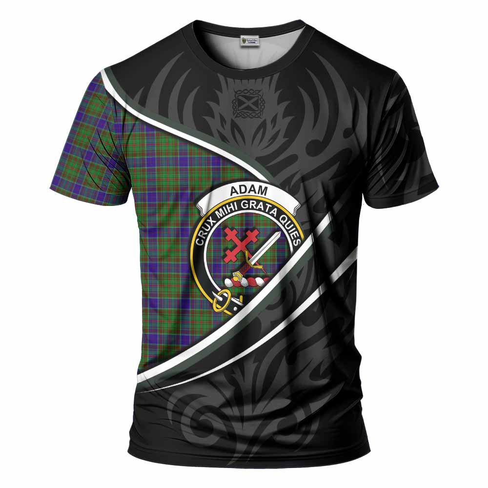 Adam Tartan Family Crest T-shirt Celtic Scottish Thistle Floral - Tartan Vibes Clothing