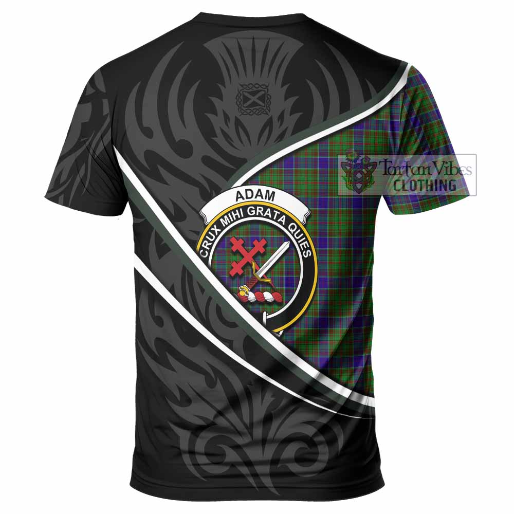 Adam Tartan Family Crest T-shirt Celtic Scottish Thistle Floral - Tartan Vibes Clothing