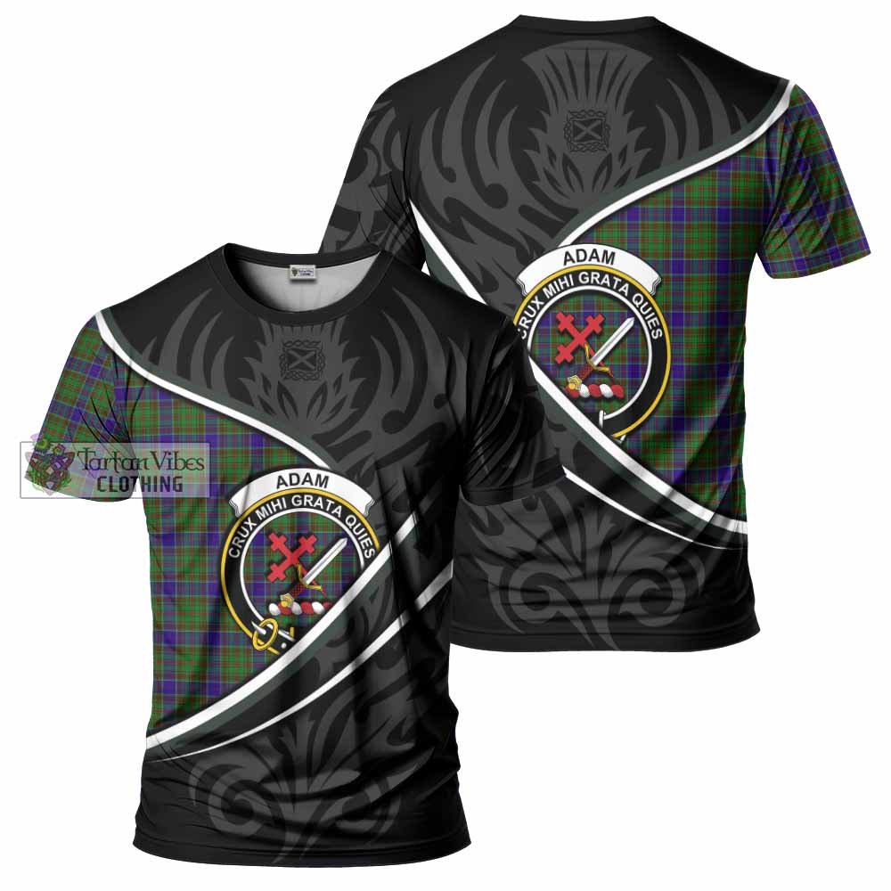 Adam Tartan Family Crest T-shirt Celtic Scottish Thistle Floral - Tartan Vibes Clothing