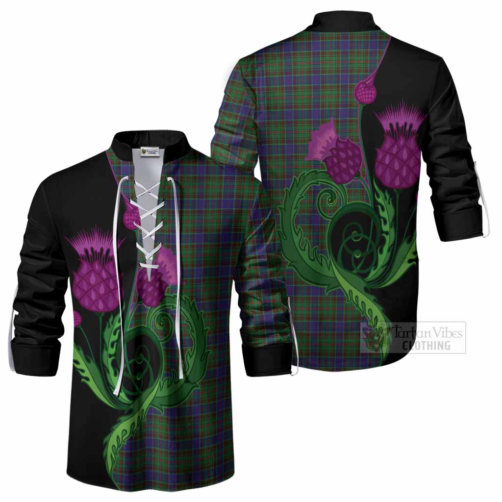 Adam Tartan Ghillie Shirt Traditional Scottish Thistle