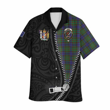Adam Tartan Hawaiian Shirt New Zealand Pattern Unique Zipper Stylized